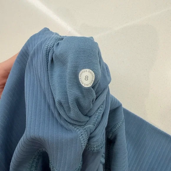 Lululemon Align Ribbed High-Rise Leggings Size 8 Blue - Picture 9 of 9